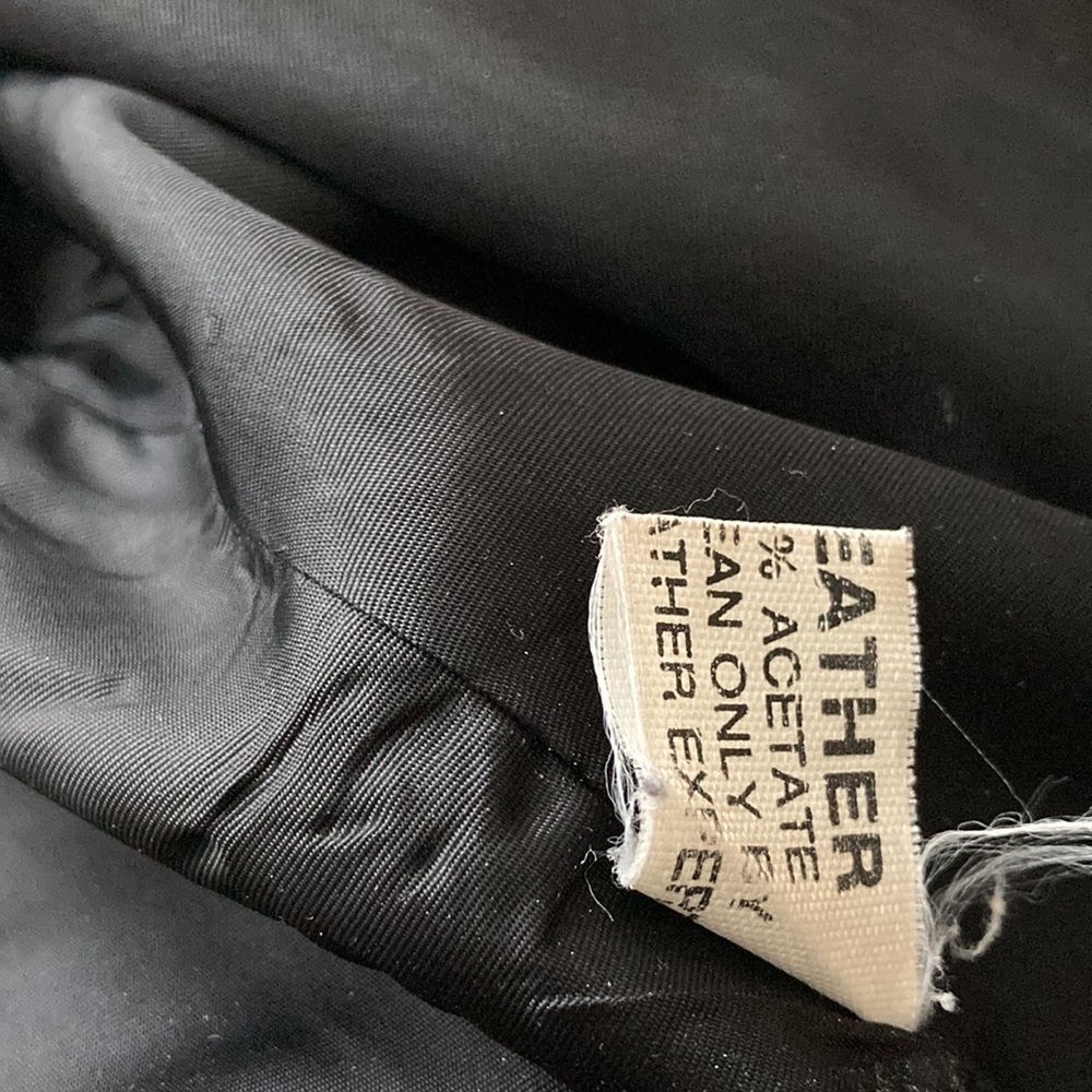 Artemis Black Leather Jacket Coat Sz M - Picture 6 of 9